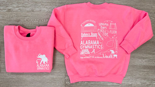 Youth Alabama Gymnastics Crewneck Sweatshirt