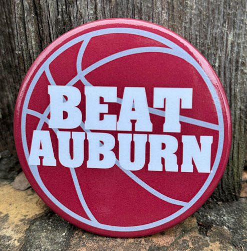 Beat Auburn Basketball Gameday Button
