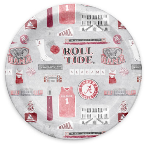 The University of Alabama Paper Plate Pack