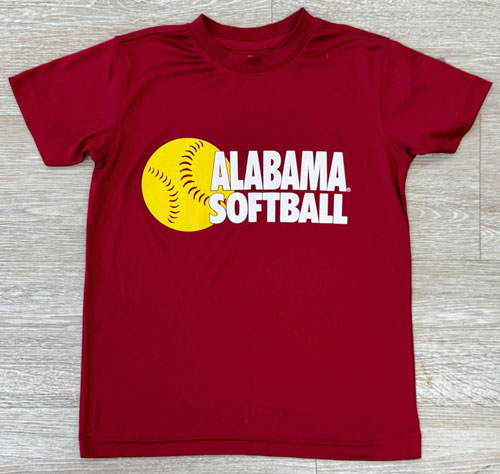 Youth Alabama Softball Performance Short Sleeve T-Shirt