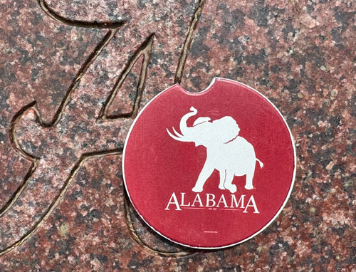 Crimson Pachyderm/Alabama Car Coaster