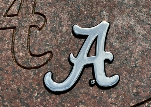 Script A Chrome Car Emblem