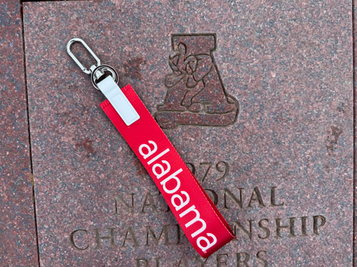 Alabama Oversized Strap Keychain with Carabier & Keyring