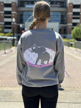 Pachyderm/Bow Crewneck Sweatshirt