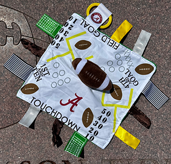 Alabama Crimson Tide Stroller Tag Learning Lovey