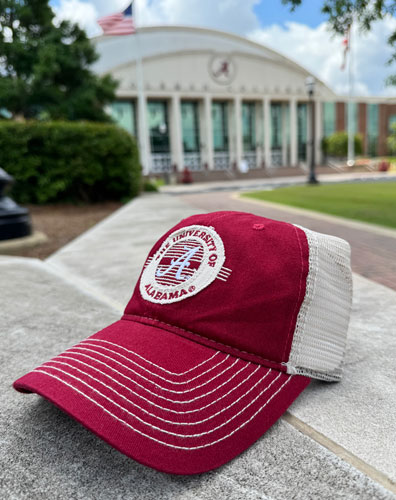 The University of Alabama Circle Wordmark Meshback Cap