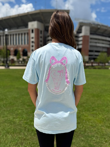 Walking Elephant Mirror Short Sleeve Comfort Color T-Shirt