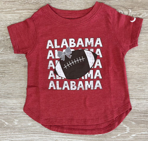 Toddler Football/Alabama Short Sleeve Top
