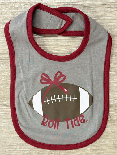 Football/Roll Tide Infant Bib