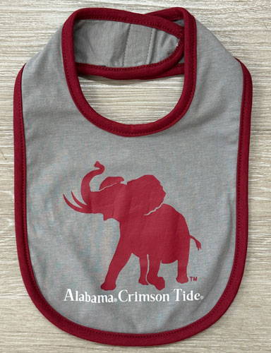 Pachyderm/Alabama Crimson Tide Infant Bib