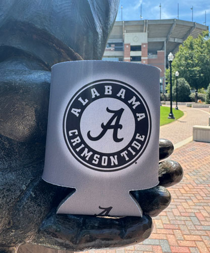 Charcoal Athletic Seal 12oz Can Koozie