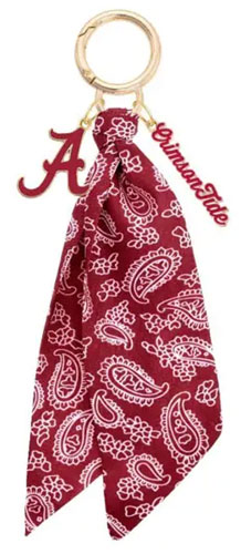 Alabama Crimson Tide Logo Bandana Bag Charm